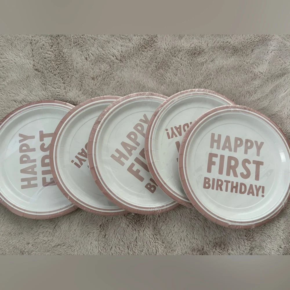 First birthday plates